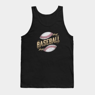 Baseball Logo Home Run Strike Out Hero Tank Top